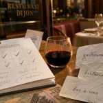 les 10 meilleurs restaurants à dijon côte d’or 2026 : table en bois, vin rouge et menus restaurant à Dijon