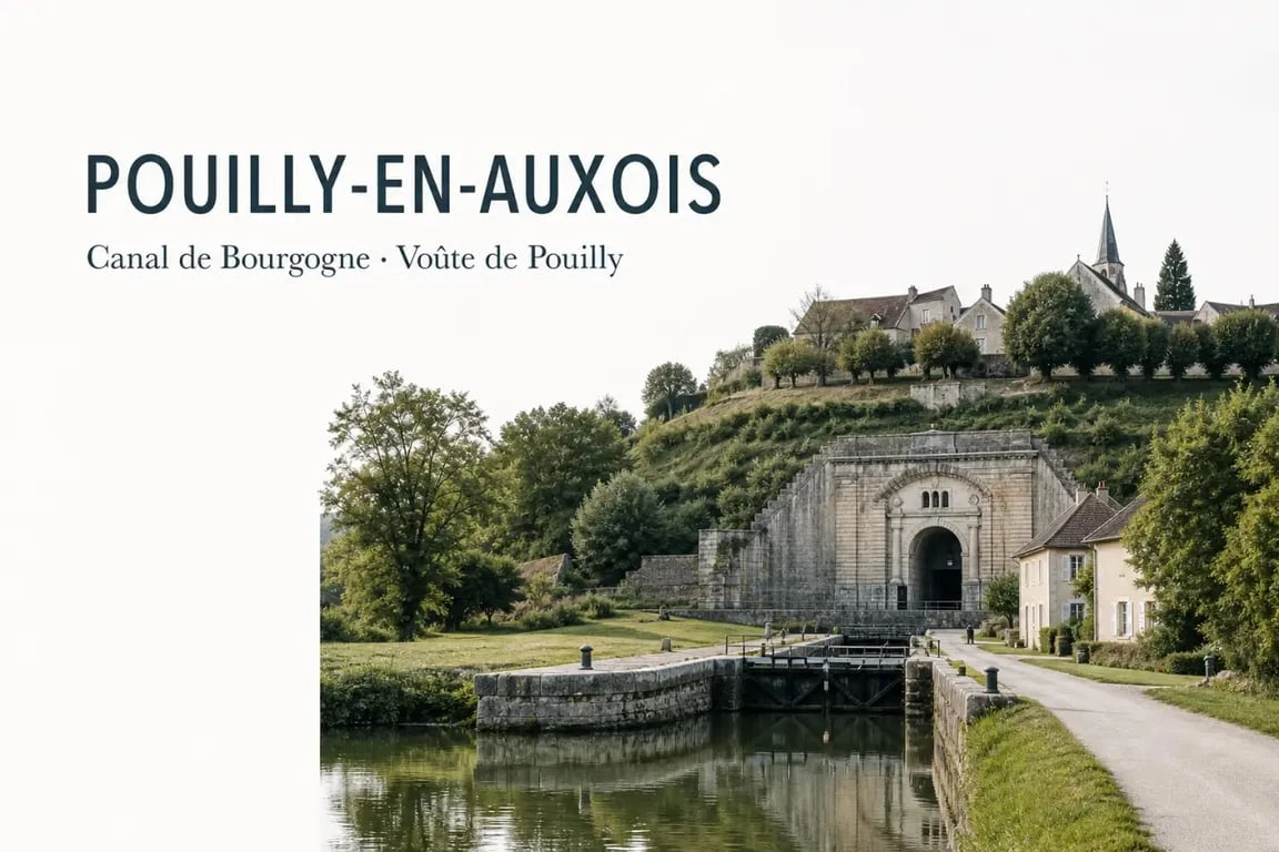 Pouilly-en-Auxois : canal de Bourgogne et Voûte de Pouilly