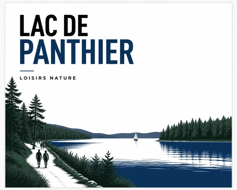 Vandenesse en Auxois tourisme : paysage du lac de Panthier pour les activités nature et les loisirs