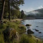 Lac nievre morvan : panorama du lac des Settons, baignade et barrage au Morvan