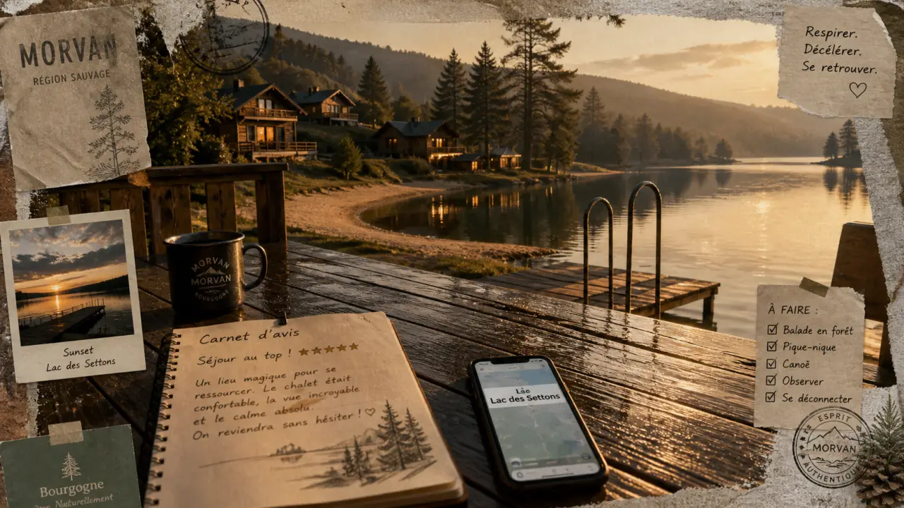 Airbnb Morvan lac : terrasse au lac des Settons, vérifications avant de réserver