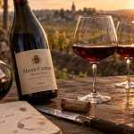 aloxe corton vin Pinot Noir servi à 15-16 °C
