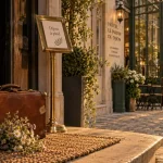 Hôtels de charme Dijon : entrée d’un hôtel de charme