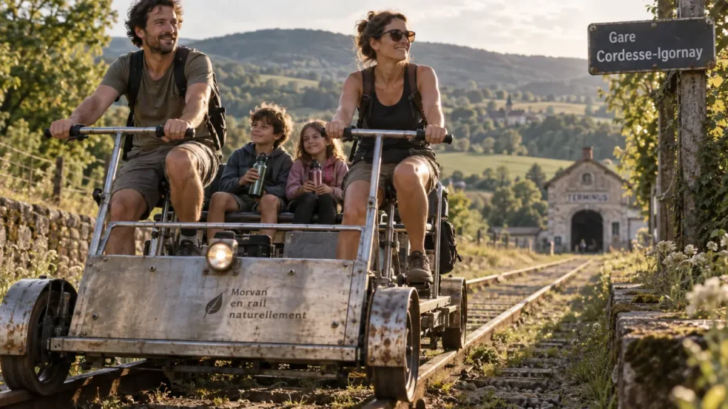Vélorail du Morvan : 2 h 15 de balade familiale sur une ancienne voie ferrée