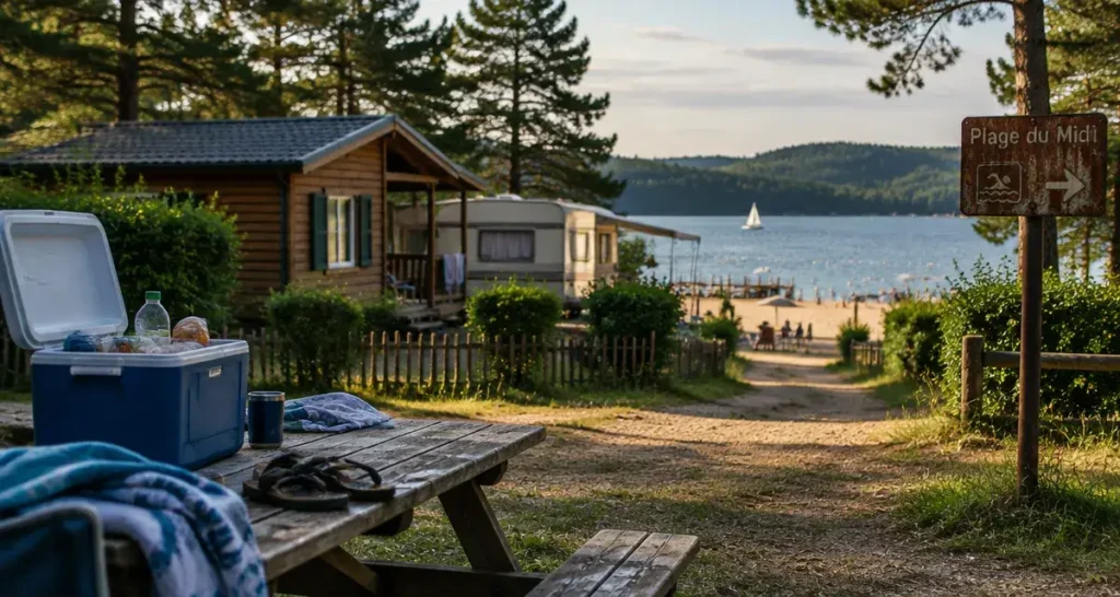 Camping au lac des Settons dans le Morvan : comparez lac, chalets et piscine avant de réserver