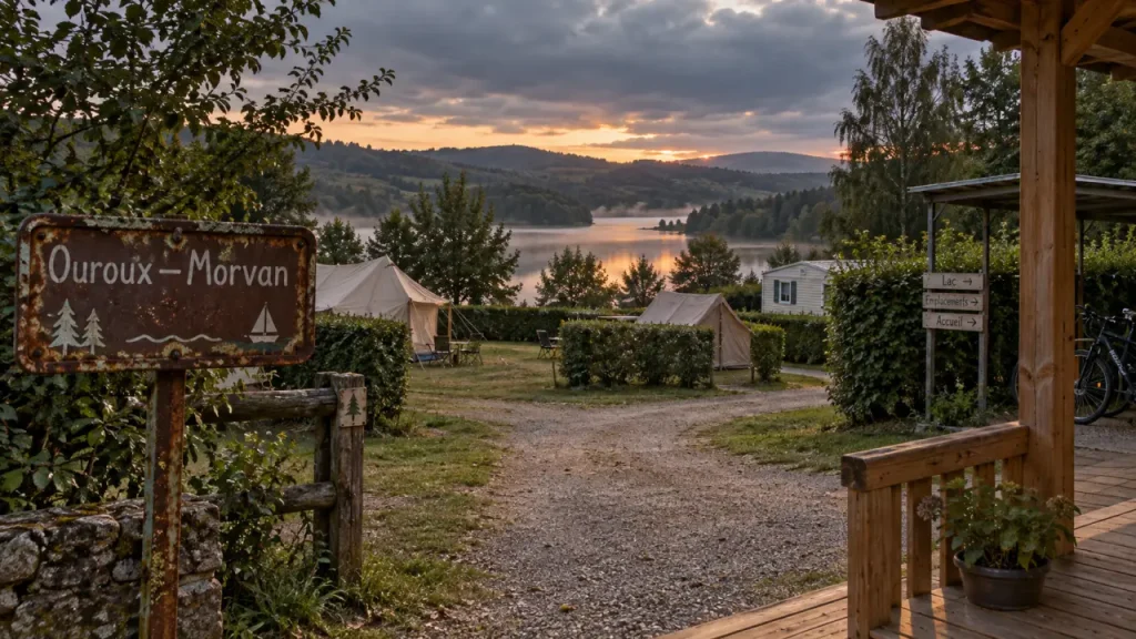 Camping à Ouroux-en-Morvan : nature, piscine et commerces à 400 mètres