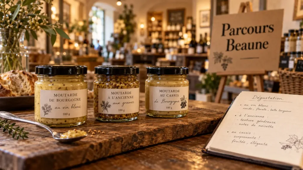 Dégustation de moutarde à Dijon : goûter en boutique ou fabriquer son propre pot ?