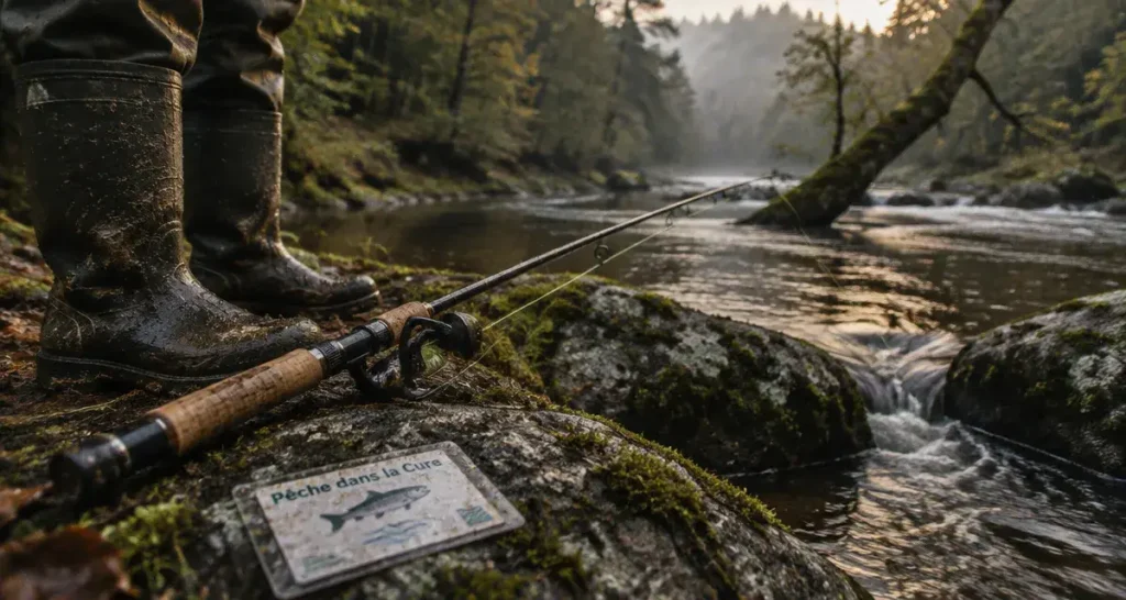 Pêcher la Cure dans le Morvan : choisir les bons radiers sans subir les lâchers d’eau